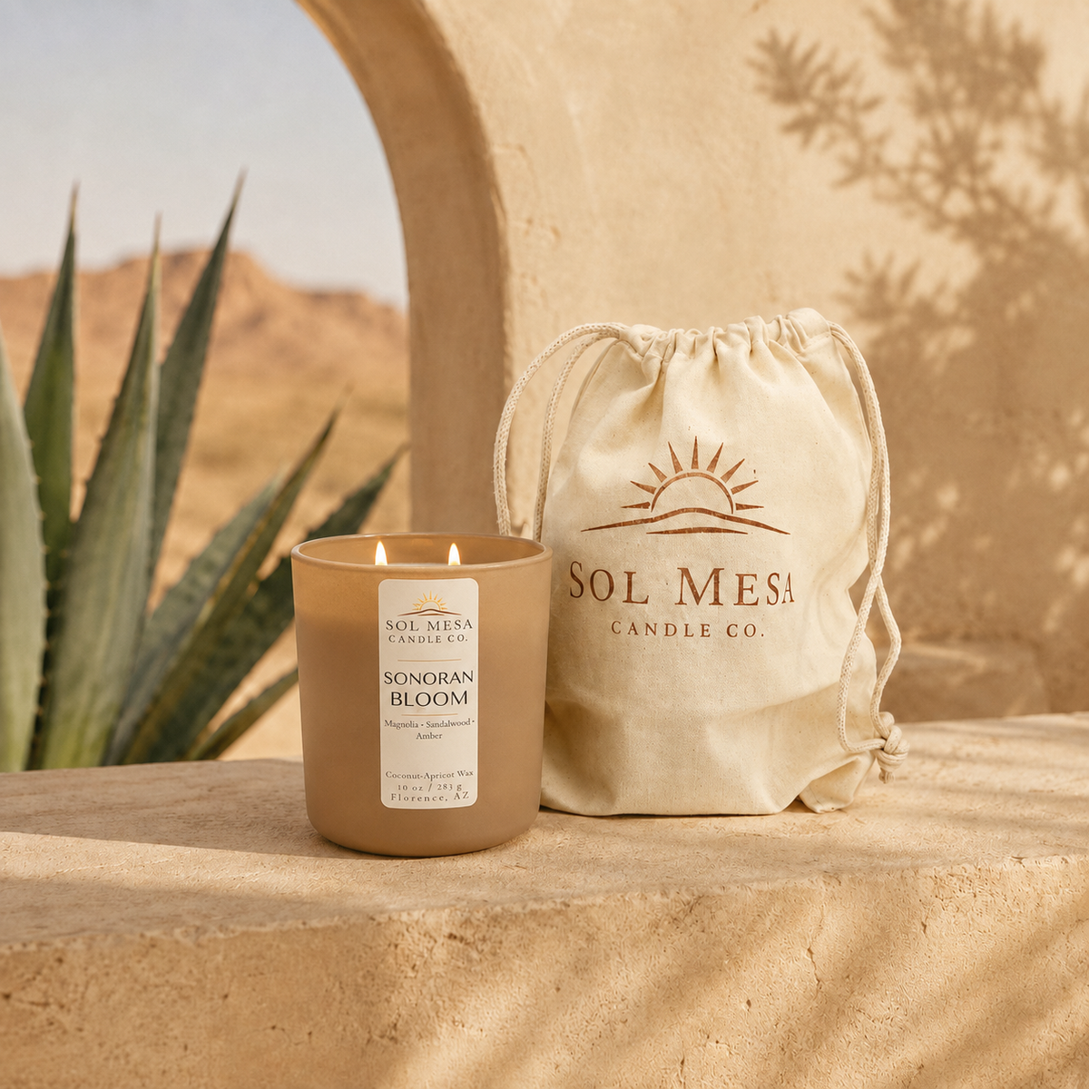 Sonoran Bloom | Floral Desert Candle | SOL MESA CANDLE CO.
