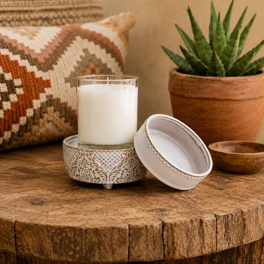 VINTAGE WHITE 2-IN-1 CLASSIC FRAGRANCE WARMER