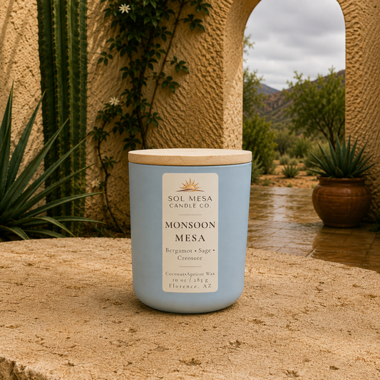 Monsoon Mesa | Desert Rain Candle | SOL MESA CANDLE CO.