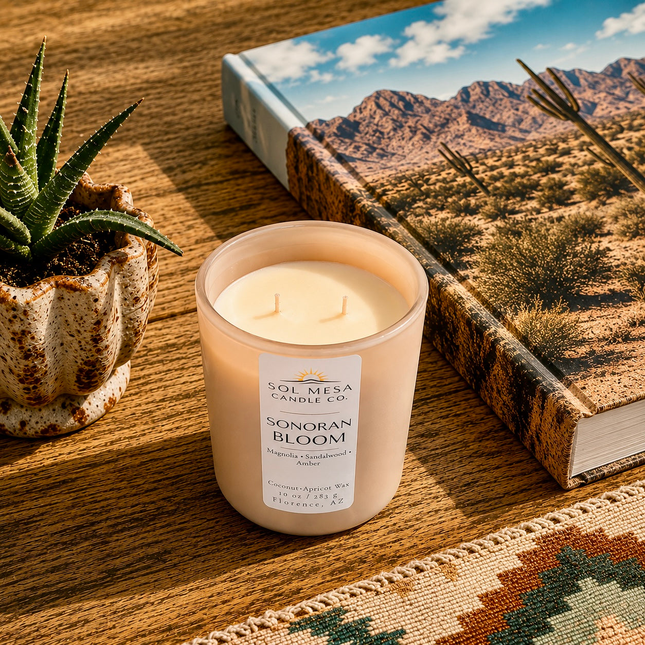Sonoran Bloom | Floral Desert Candle | SOL MESA CANDLE CO.