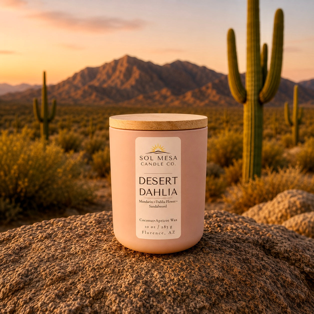 Desert Dahlia | Floral Desert Candle | SOL MESA CANDLE CO.