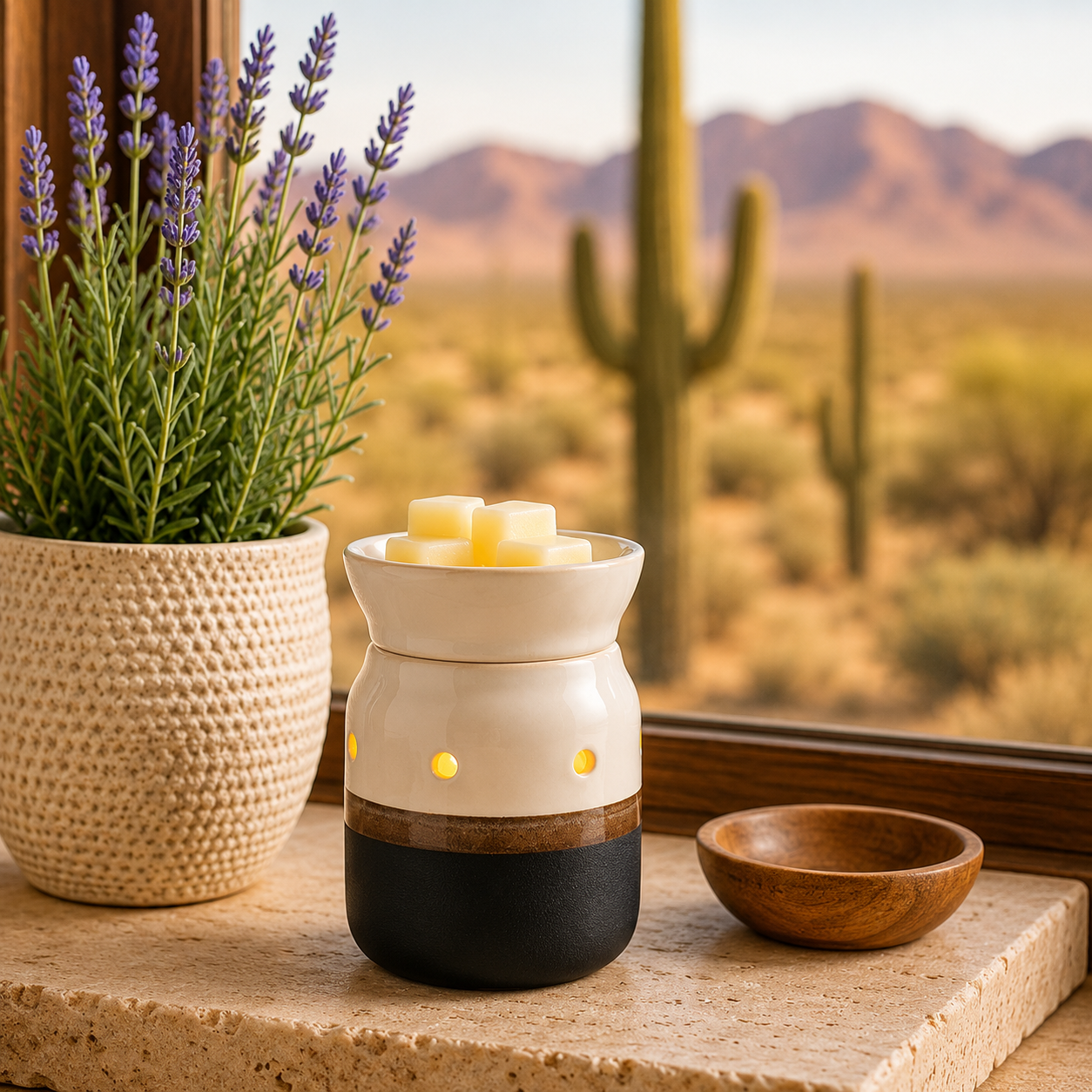 IVORY AND IRON MIDSIZE ILLUMINATION FRAGRANCE WARMER