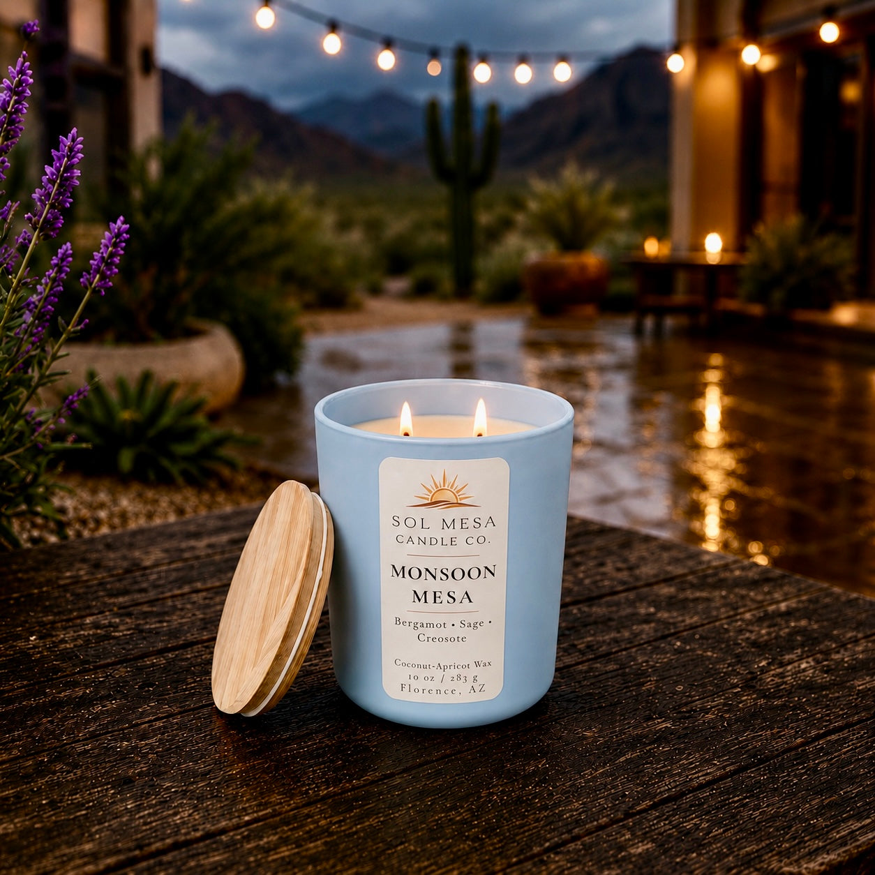 Monsoon Mesa | Desert Rain Candle | SOL MESA CANDLE CO.