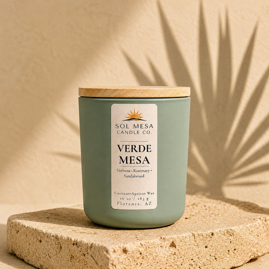 Verde Mesa | Fresh Green Botanical Candle | SOL MESA CANDLE CO.