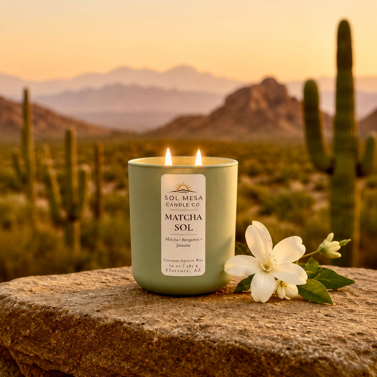 Matcha Sol | Green Tea & Matcha Candle | SOL MESA CANDLE CO.