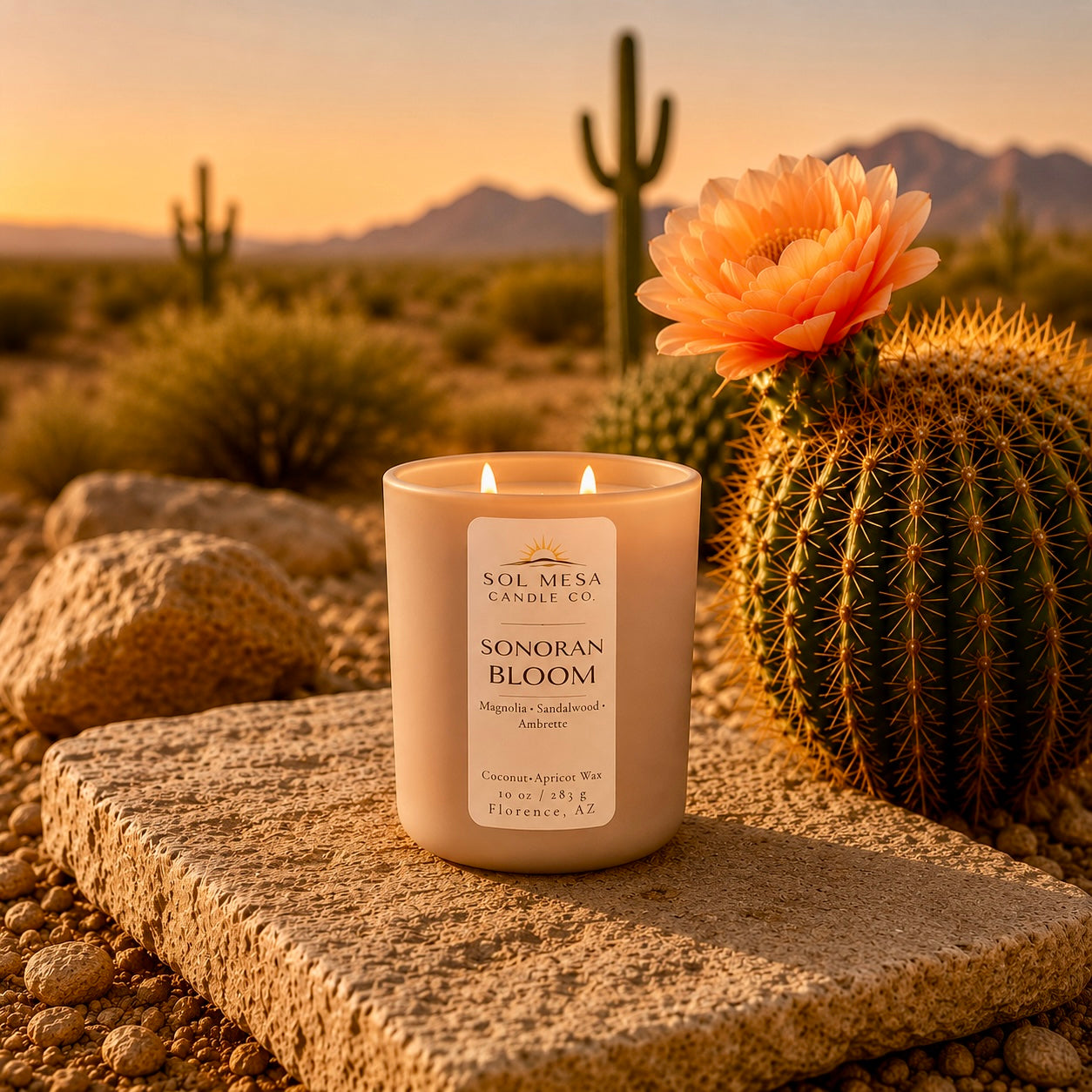 Sonoran Bloom | Floral Desert Candle | SOL MESA CANDLE CO.