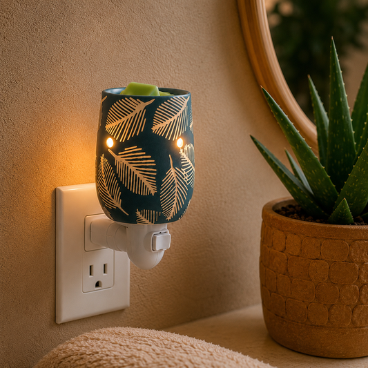 PRESSED TROPICAL LEAF WAX WARMER