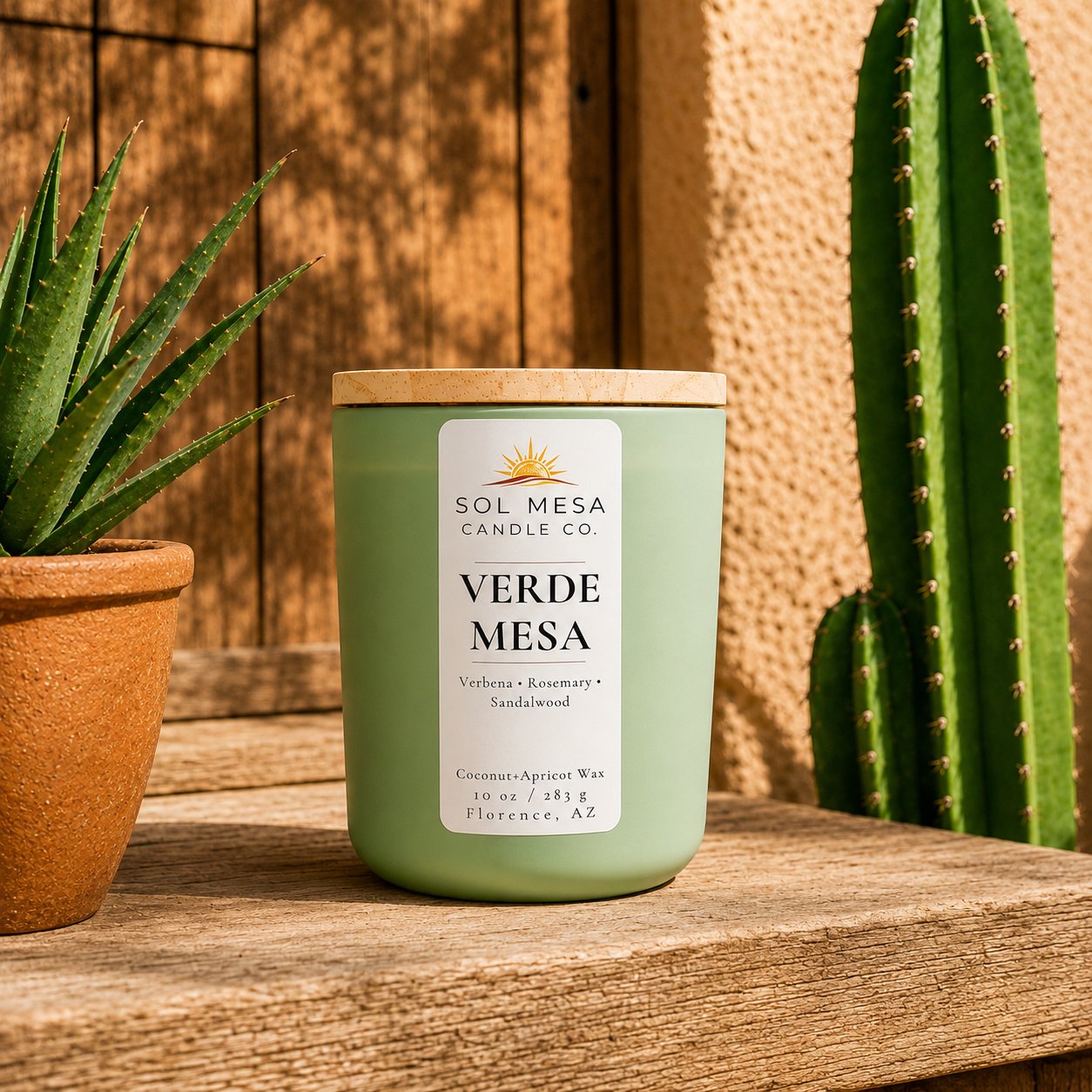 Verde Mesa | Fresh Green Botanical Candle | SOL MESA CANDLE CO.