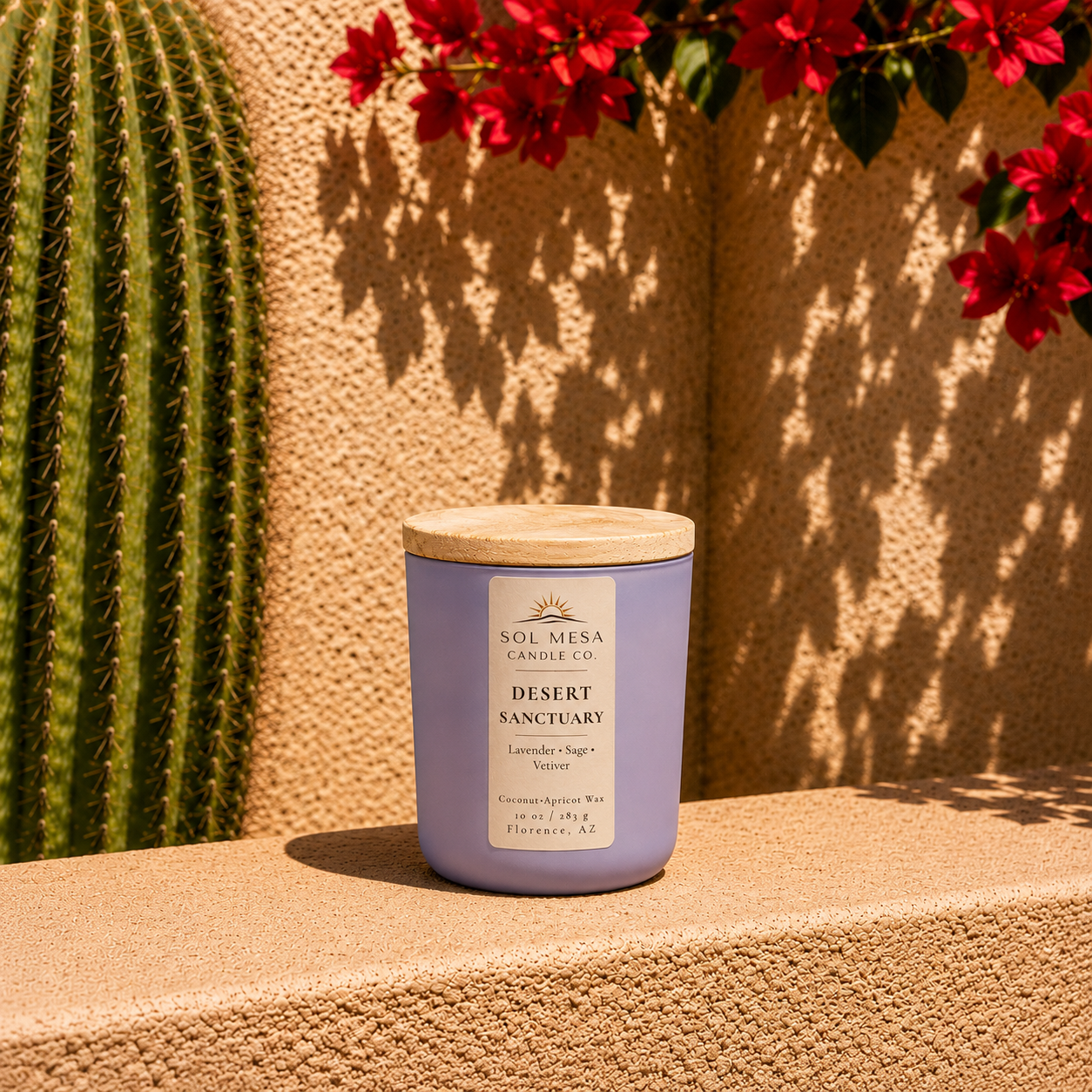Desert Sanctuary | Lavender Spa Candle | SOL MESA CANDLE CO.