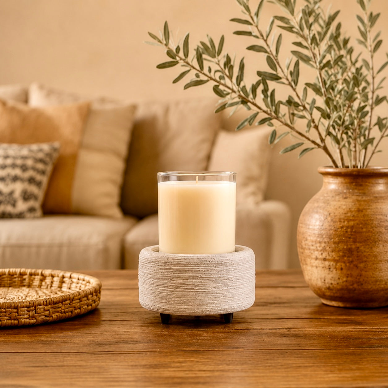 GREY TEXTURE 2-IN-1 CLASSIC FRAGRANCE WARMER