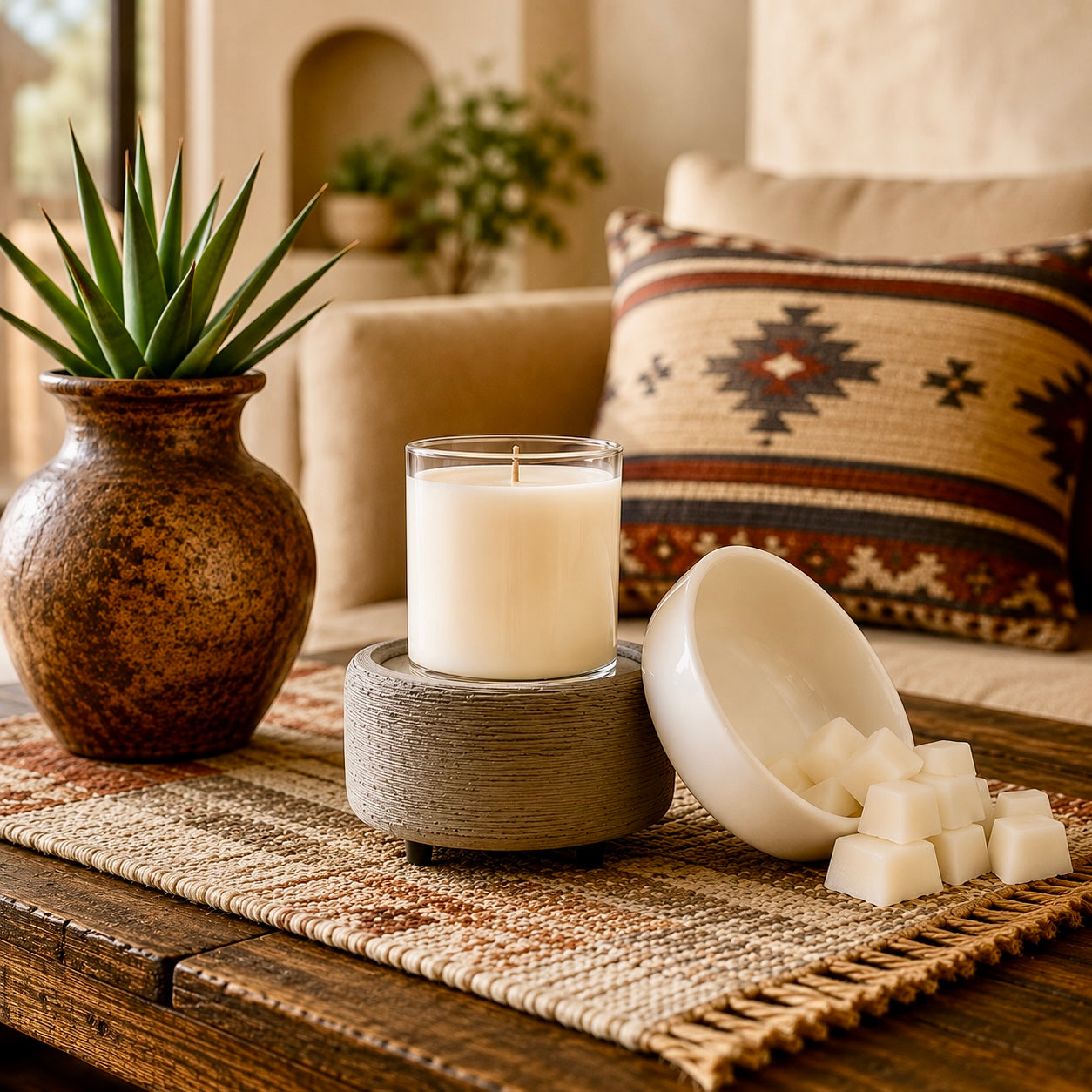 GREY TEXTURE 2-IN-1 CLASSIC FRAGRANCE WARMER