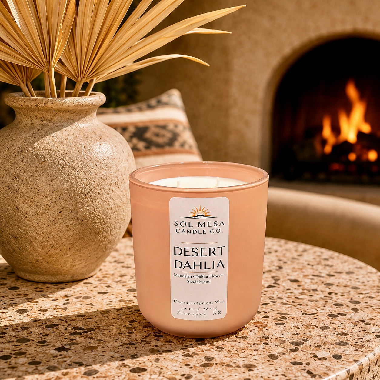 Desert Dahlia | Floral Desert Candle | SOL MESA CANDLE CO.