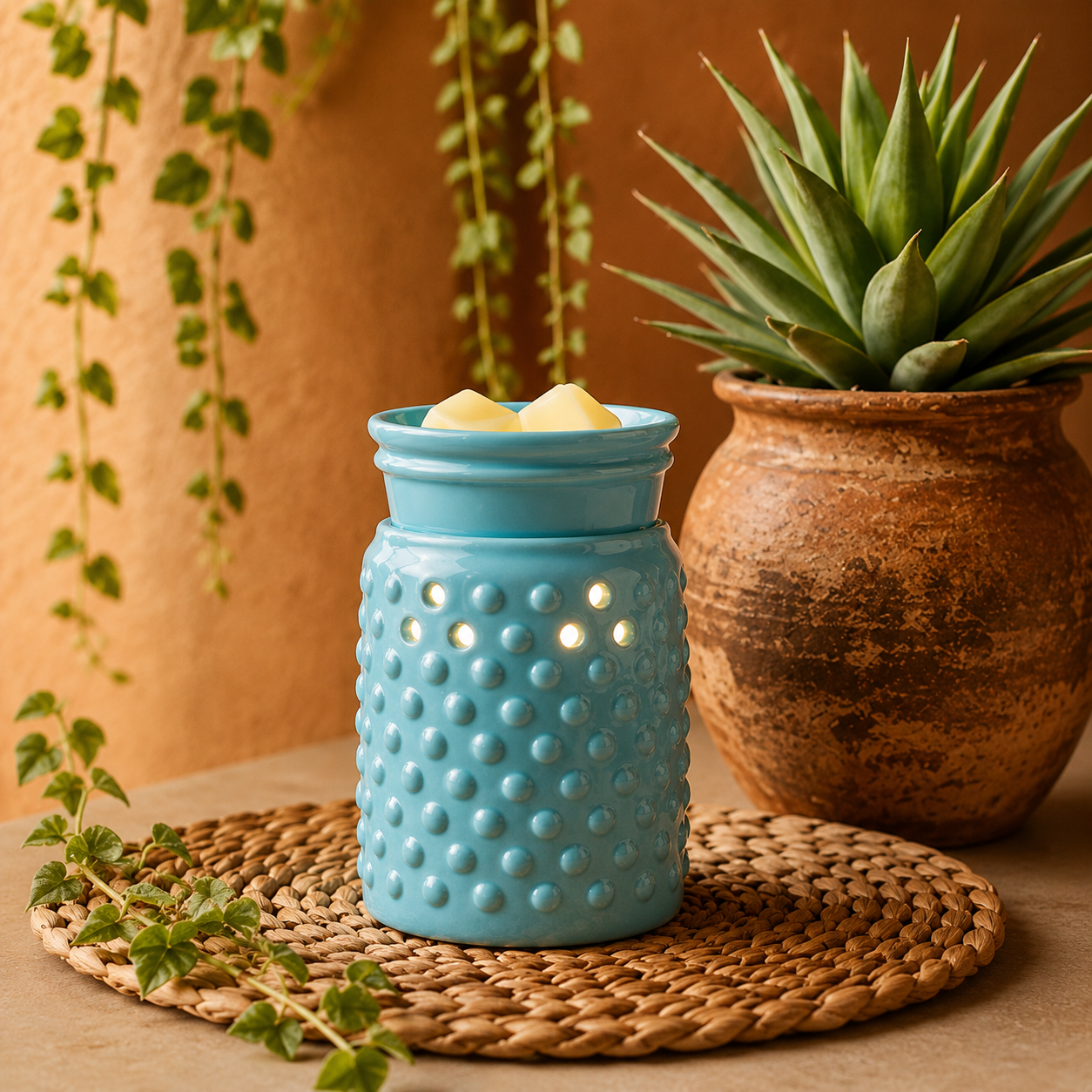 HOBNAIL MIDSIZE ILLUMINATION WAX WARMER