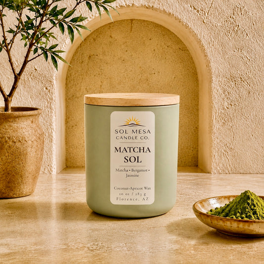 Matcha Sol | Green Tea & Matcha Candle | SOL MESA CANDLE CO.