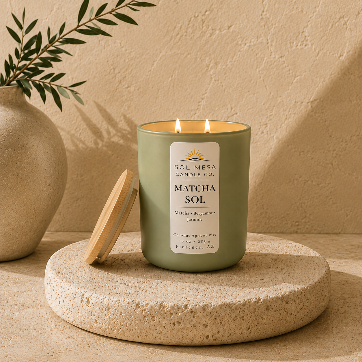 Matcha Sol | Green Tea & Matcha Candle | SOL MESA CANDLE CO.