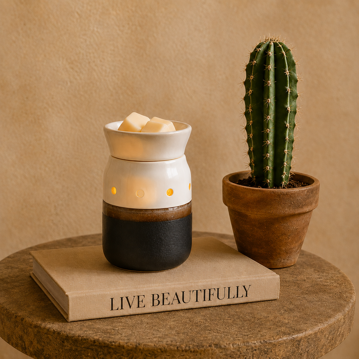 IVORY AND IRON MIDSIZE ILLUMINATION FRAGRANCE WARMER